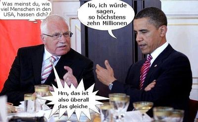 Václav Klaus und Obama